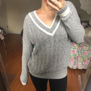 Hollister v-neck varsity sweater size M